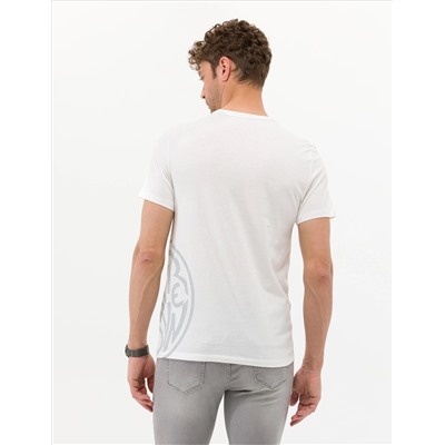 Ekru Slim Fit Printed Bike Bike T -For
