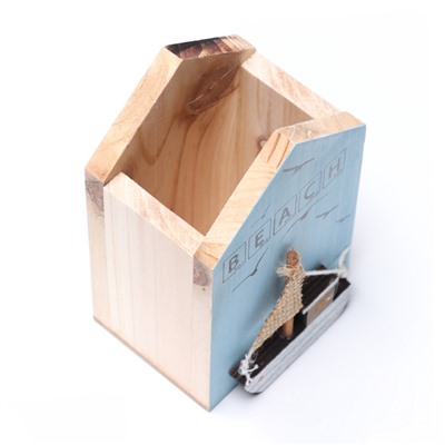 Карандашница дерево TAKE IT EASY «Пляж», 13×8×6 см