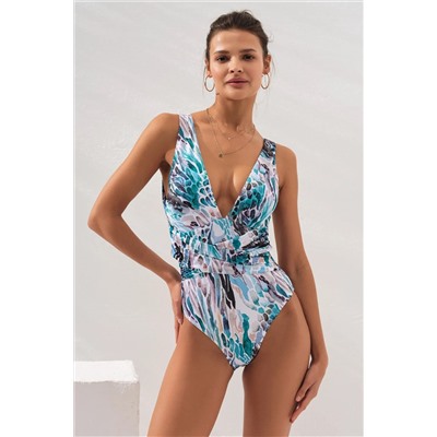Купальник Strappy Low-cut Коралловый 231135-d