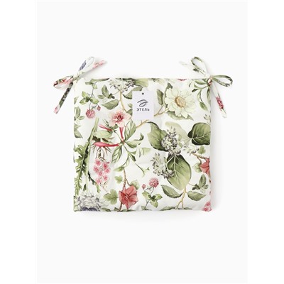 Сидушка на стул Этель Organic home 42×42×7 см, репс 210 г/м², 100% хлопок