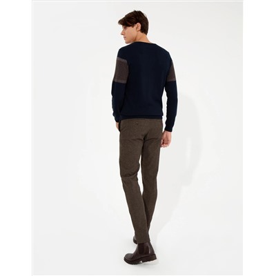 Brown Slim Fit Canvas Bloys