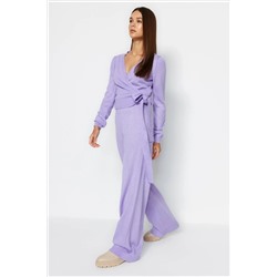 LILA Crop Wide Flom Cruve Перепкивание детально переоборудовать Triko Set Twoaw24au00016