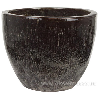 Кашпо Nobilis Marco "Onyx Round" (керамика), D28хН23 см
