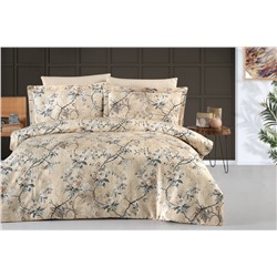 Постельное белье Карвен Stripe Satin с цветным принтом 1.5 спальное N249 -SB016(4пр.) (Акция)