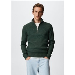 Jersey cuello perkins cremallera -  Hombre | MANGO OUTLET España