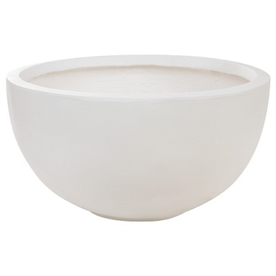 Кашпо Nobilis Marco "Stone white Round" (файберглас), D61хH30,5 см