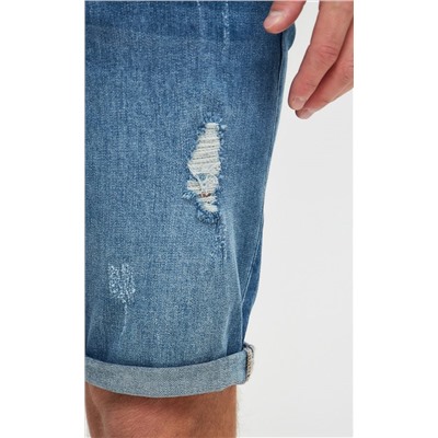 Шорты джинс P411-0963 middle blue