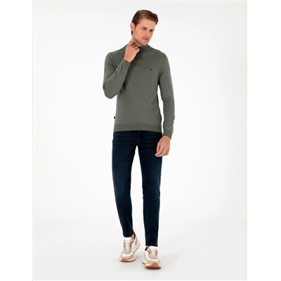 Smoke Slim Fit Half Fisherman воротник основной трикотаж казах