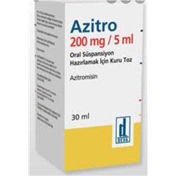 AZITRO 5 ml 200 mg 30 ml süspansiyont(аналог СУМАМЕД)