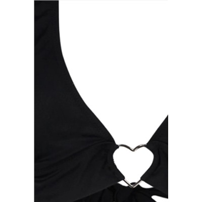 Черный бикини-топ с треугольными чашечками TBESS23BU00328