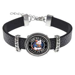 BSK2-0099 Кожаный браслет Восточный гороскоп - год Крысы