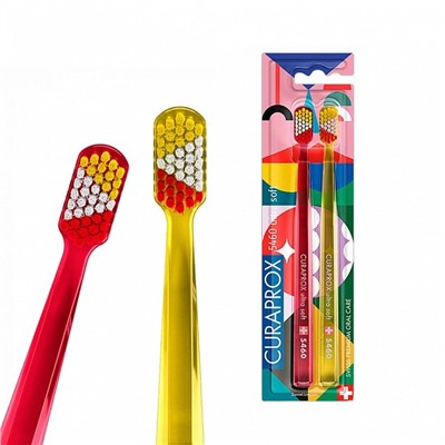 Набор зубных щёток CURAPROX 5460 Ultrasoft Duo Power Smile 2023