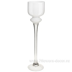 Ваза "White" (стекло), D12xH50 см