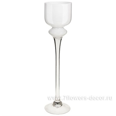 Ваза "White" (стекло), D12xH50 см