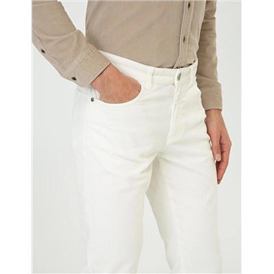 Ecru Slim Fit Canvas брюки