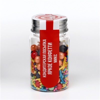 Кондитерская посыпка «Яркое конфетти », микс, 50 г