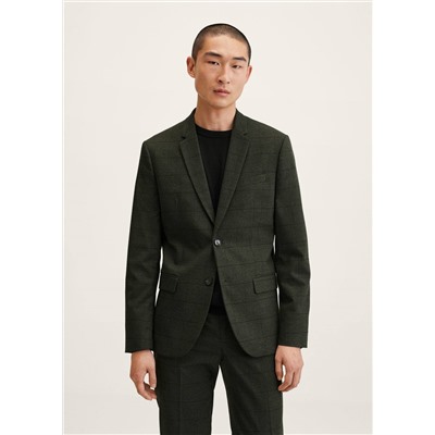 Americana traje super slim fit cuadros -  Hombre | MANGO OUTLET España