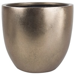 Кашпо Nobilis Marco "Pa-silverbrown Round" (полистоун), D22хH20 см