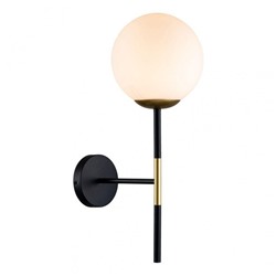 Нарушена упаковка!   Бра Escada 1163/1A E27*40W Black/Honey brass BOLTON