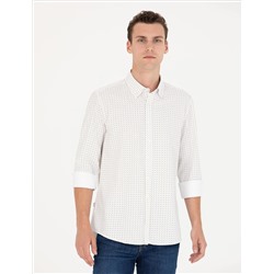 Slim Fit рубашка с длинным рукавом
