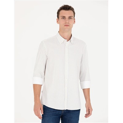 Slim Fit рубашка с длинным рукавом
