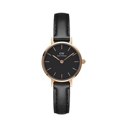 Reloj de cuarzo de piel y chapado en oro rosa Petite Sheffield