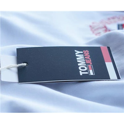 Tomm*y Jean*s мужская футболка с вышитым логотипом бренда, экспорт