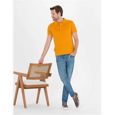 Safran Slim Fit Polo Yaka Mercerized T -For