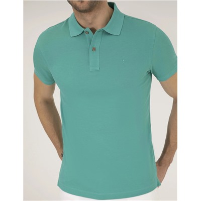 Зеленая слабая подсадка Polo yaka basic t -красавица