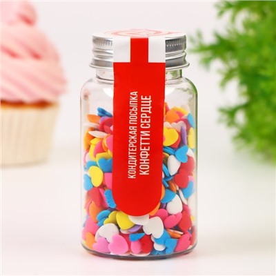 Кондитерская посыпка «Конфетти сердце», 50 г