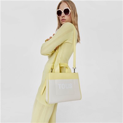 Bolso capazo Tous Maya - beige y amarillo