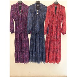 платье Viola s m l, blu M, rosso s m l