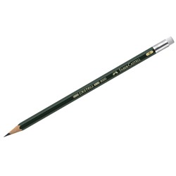 Карандаш ч/г Faber-Castell "Castell 9000" B, с ластиком, заточен.