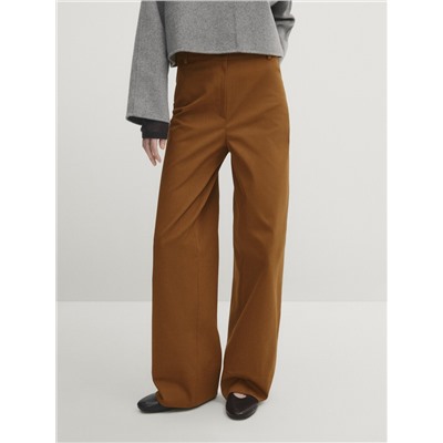 Pantalón mezcla algodón full length recto