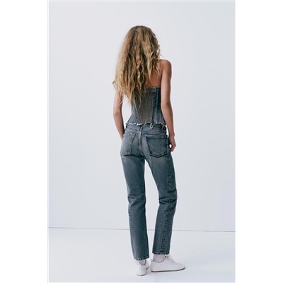 JEANS TRF RECTOS TIRO MEDIO