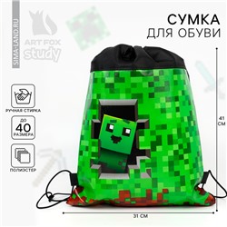 Мешок для обуви «Гейм» полиэстер, размер 30×40 см