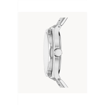 Reloj de cuarzo de acero Eevie - Plateado y azul