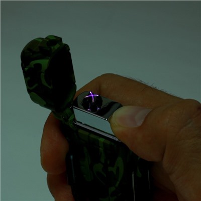 Зажигалка электронная «Турист», дуговая, влагозащита, камуфляж, USB