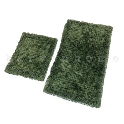 Набор ковриков для ванной Карвен EKOSE ESKITME K.M/с бахрамой 60*100-60*50 KV 428 haki/хаки.