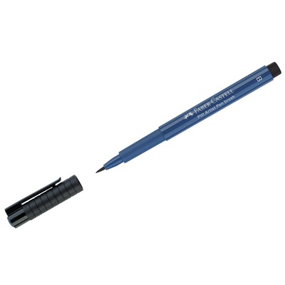 Ручка капиллярная Faber-Castell "Pitt Artist Pen Brush" цвет 247 индантрен синий, пишущий узел "кисть"