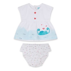 Conjunto camiseta + ranita - blanco