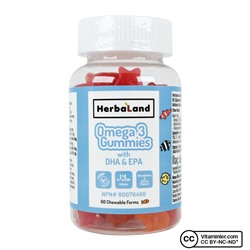 Herbaland Gummy Omega 3 60 таблеток