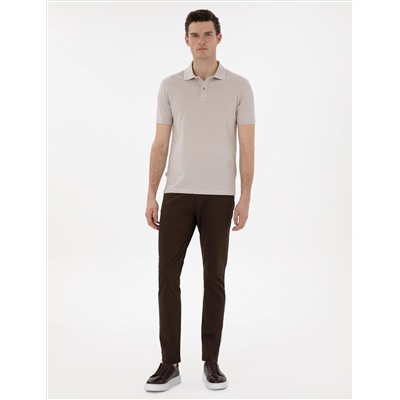 Brown Slim Fit 5 Мобильные брюки Chino