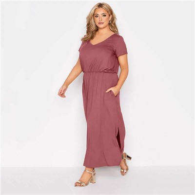 Летнее длинное платье Plus Size