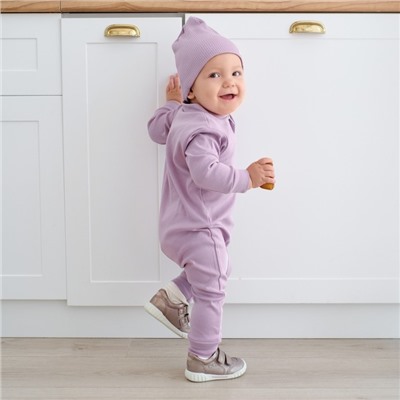 Комбинезон на молнии Крошка Я BASIC LINE, рост 86-92 см, розовый