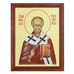 POSV-0111 Постер в рамке 17x23см Свт. Николай Чудотворец