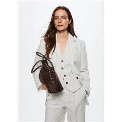 Americana traje rayas -  Mujer | MANGO OUTLET España