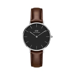 Reloj de piel Bristol - 32 mm - Marrón y plateado
