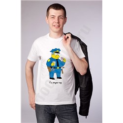Футболка "I am super cop" симпсон