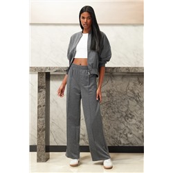 Anthracit Ribbed Zippper Вязаная воротничка/брюки с набор Set Twoss24au00119